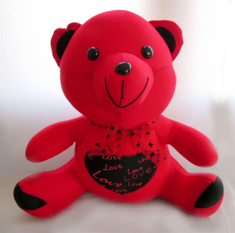 Love red teddy (15x14 inch) (20600)