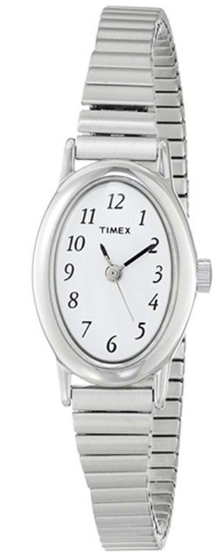 Timex Women's Cavatina Silver-Tone Expansion Band Watch (T21902 