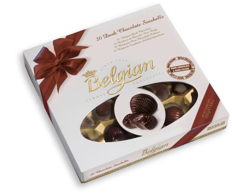 Belgian 20 Dark Chocolate Seashells Chocolate (250g)