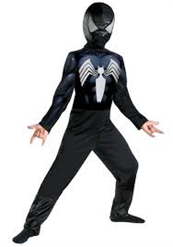 Character Dress Black Spiderman