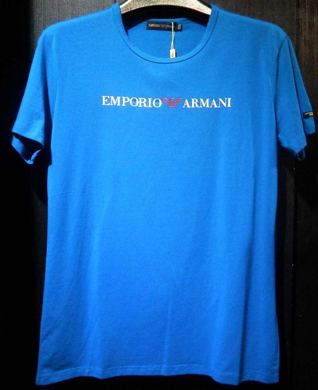 Garage Emporio Armani Men's Blue T-Shirt