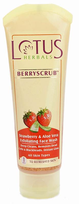 lotus face wash strawberry