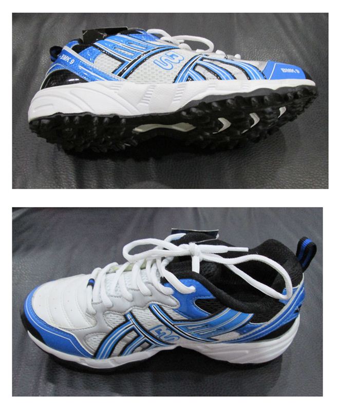 BS Blue \u0026 White Cricket Shoes - Send 