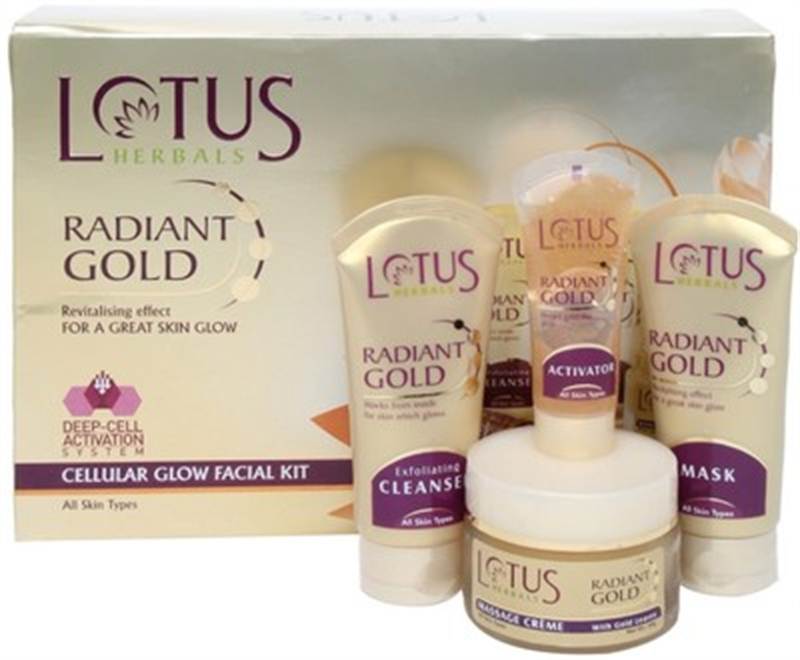Lotus Radiant Gold Cellular Glow Facial Kit 170 g