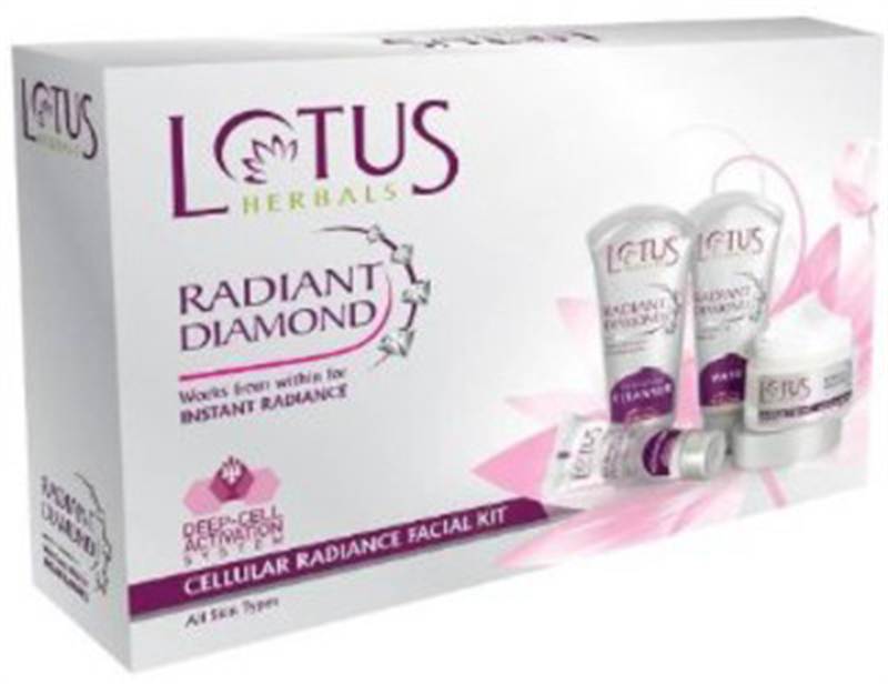 Lotus Herbals Radiant Diamond Cellular Glow Facial Kit 170 g