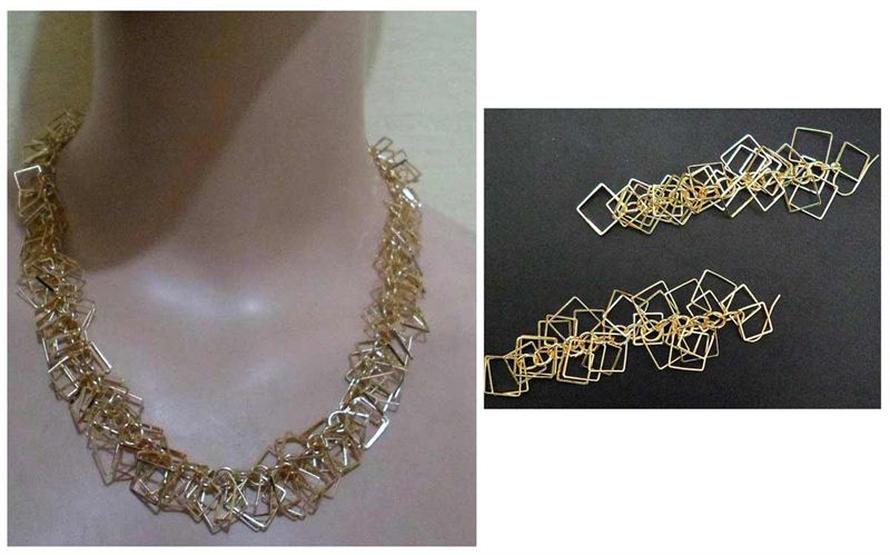 Korean Chain Necklace Set (ERG30)