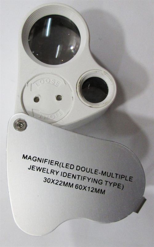 LED Double Multiple Jewelry Identifying Magnifier (9889)