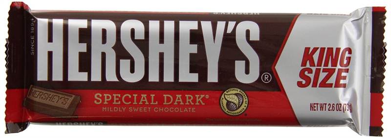 Hershey's King Size Special Dark Mildly Sweet Chocolate (73g)