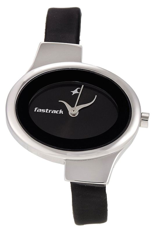 Fastrack Economy Analog Black Dial Women's Watch (6015SL02)