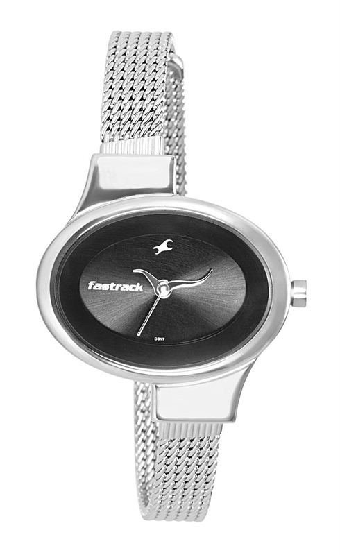 Fastrack Economy Analog Black Dial Women's Watch (6015SM02)