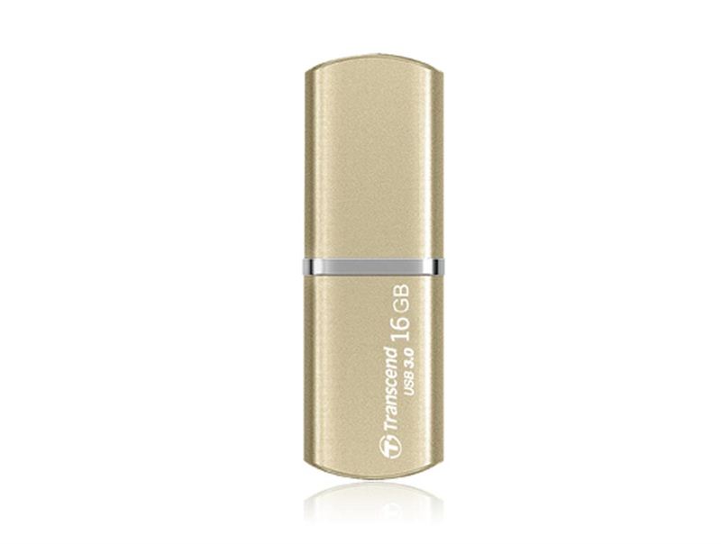 Transcend 16 GB Gold Finish Metal Pen Drive (JF820)