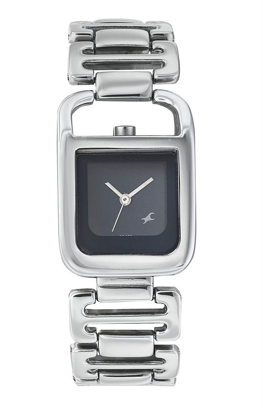 Fastrack metal asymmetrical women's watch sales