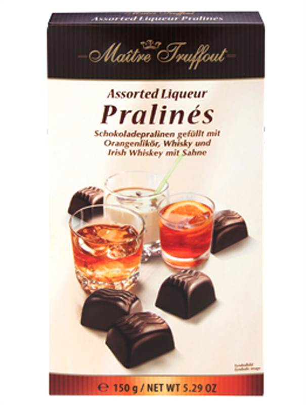 Maitre Truffout Assorted Liqueur Pralines (150g )