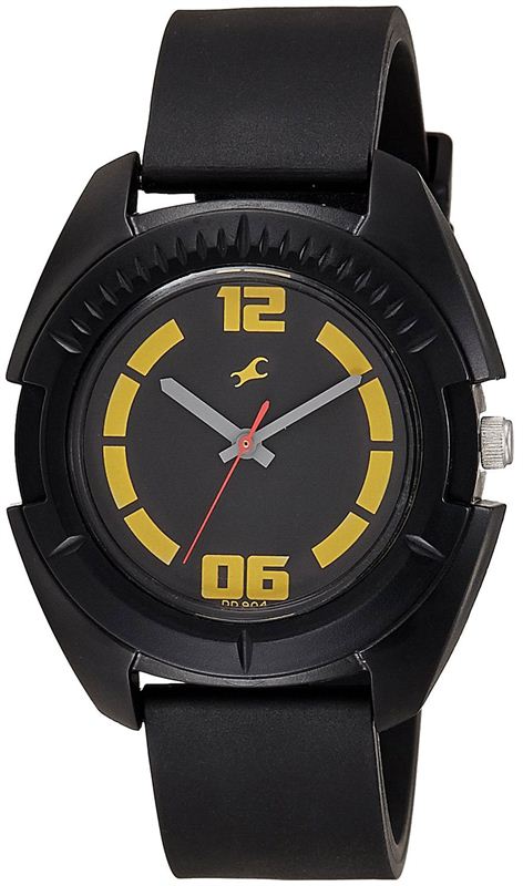 Fastrack casual analog black dial men's watch top