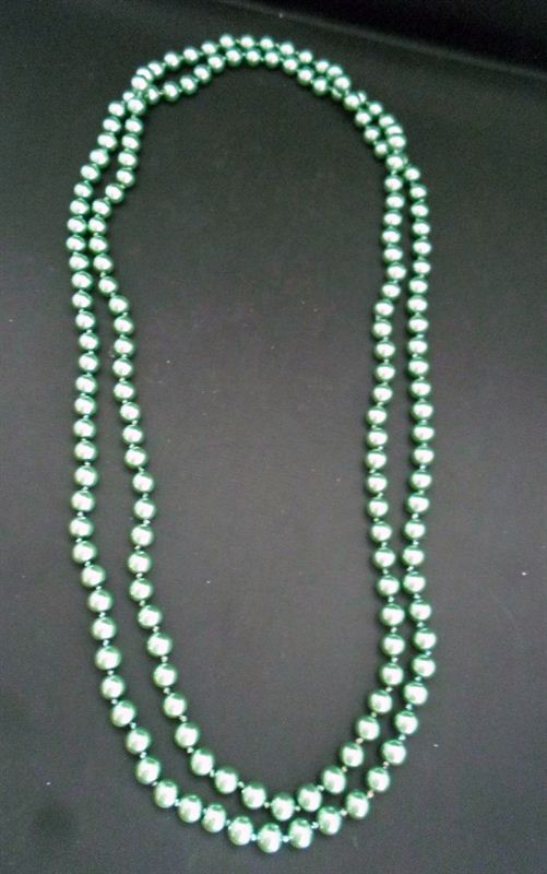Korean Imitate Green Pearl Necklace (55X3)