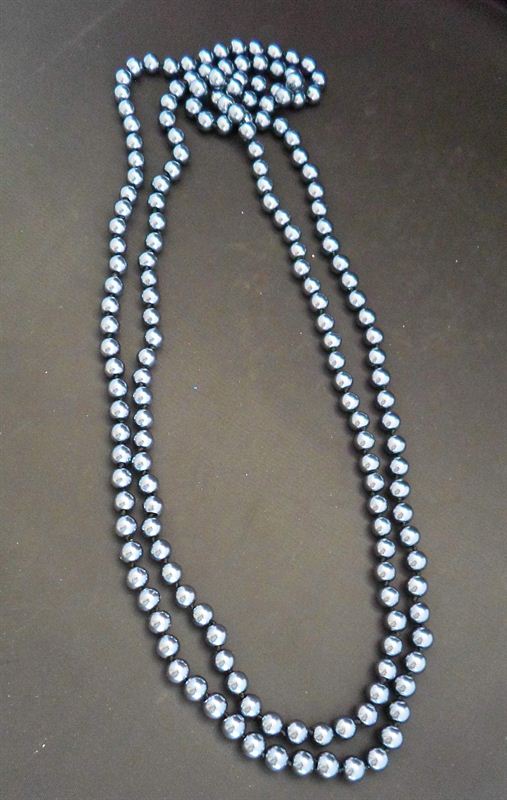 Korean Imitate Silver Pearl Necklace (55X3)