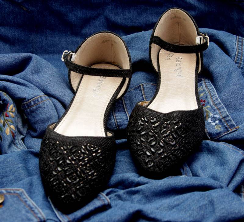 Ladies Black Belly Shoes