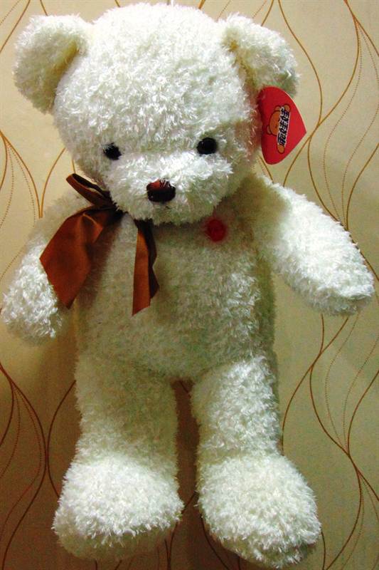 Soft White Teddy Bear Soft Toy Medium