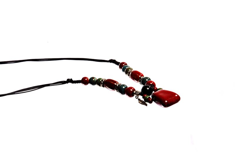 Korean Red Necklace (95X3)