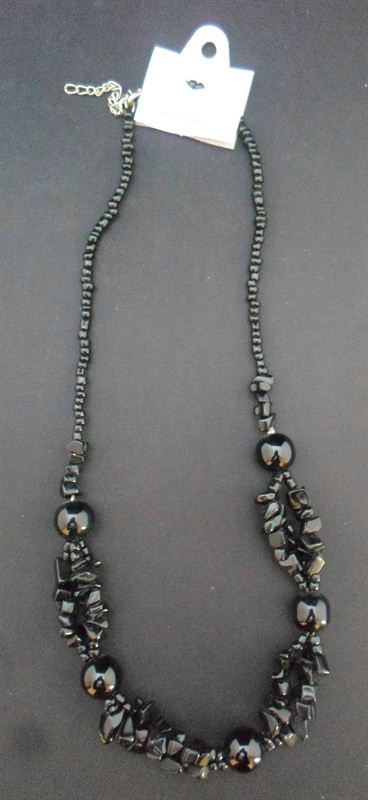 Korean Black Necklace (65X3)