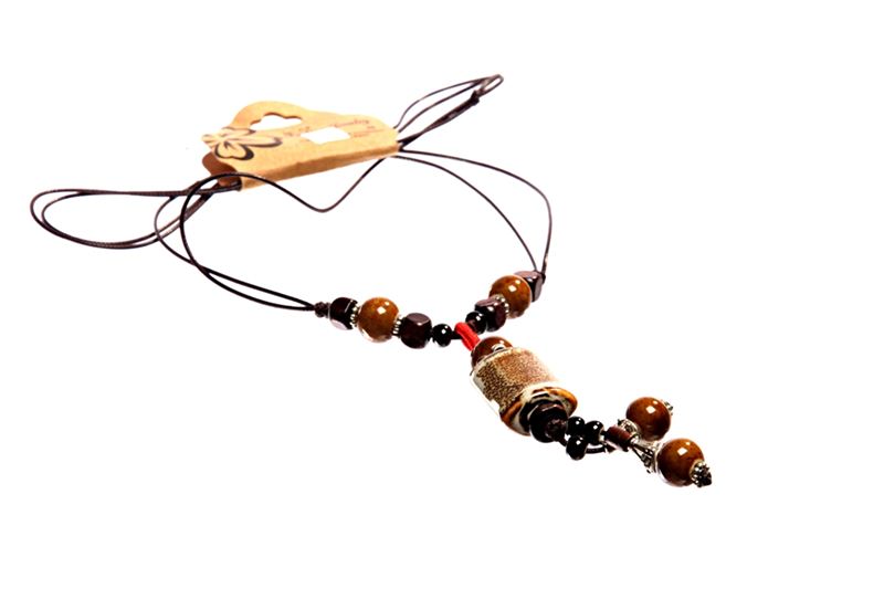 Korean Brown Necklace (65X3)