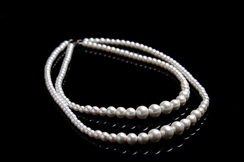 Korean Imitate White Pearl Necklace (35X3)