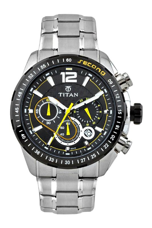 Titan Octane Analog Black Dial Men's Watch (9447KM02)