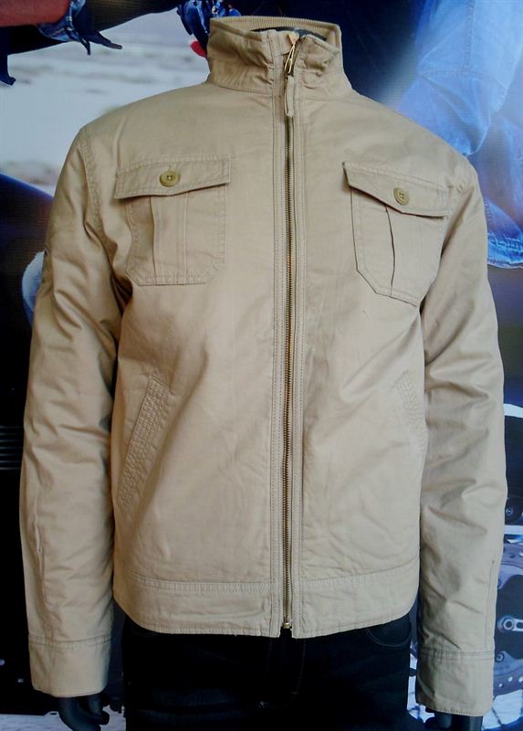 Wrangler Men's Beige Cotton Jacket 