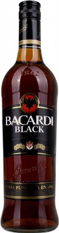 Bacardi Carta Black Rum (1 Ltr)