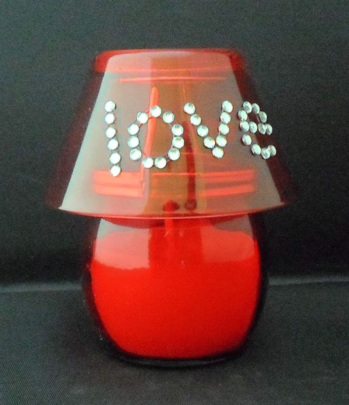 Mini Candle Lamp Red (4x3 inch)