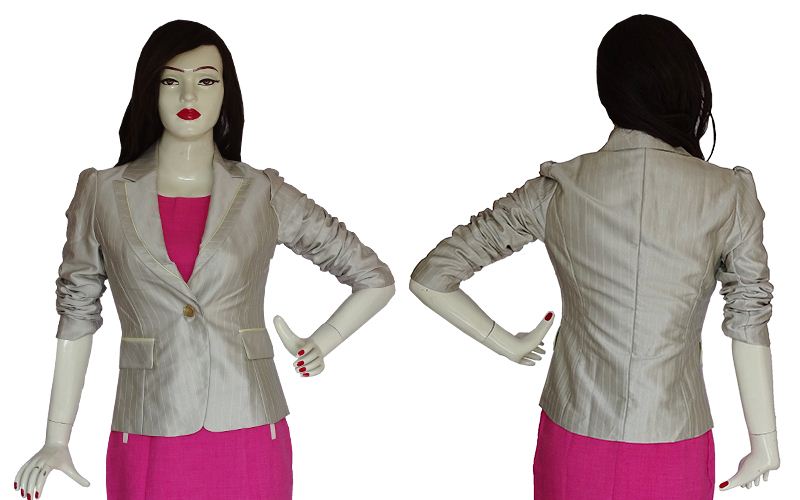 Ladies White Winter Coat (THPR2)