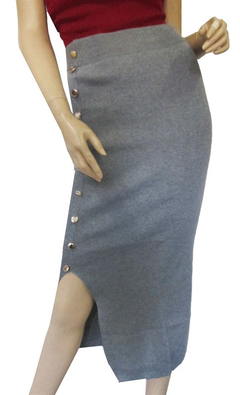 Ladies Grey Half Formal Skirt (THPR25)