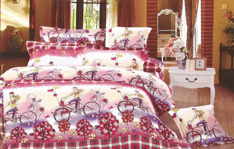 Branded Non-Fadable Super King Size White/Pink Mix Color Bedsheets With Pillow Covers