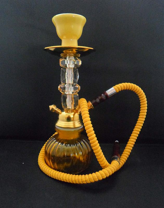 Yellow Hookah (3.5incx11.5inc)(75B)