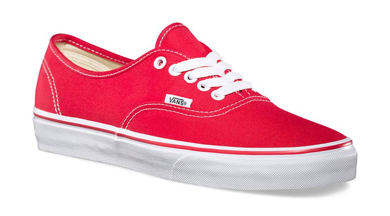 vans shoes red colour