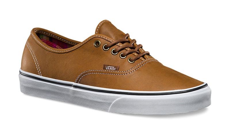 vans authentic brown leather