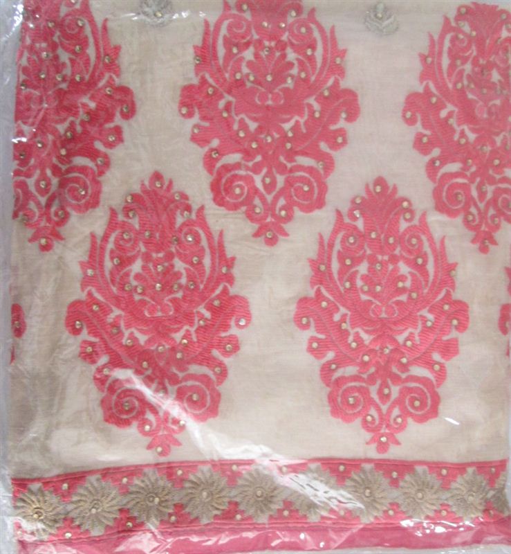 Cotton Kurtha Piece With Thread & Swarovski Work (16SU280)