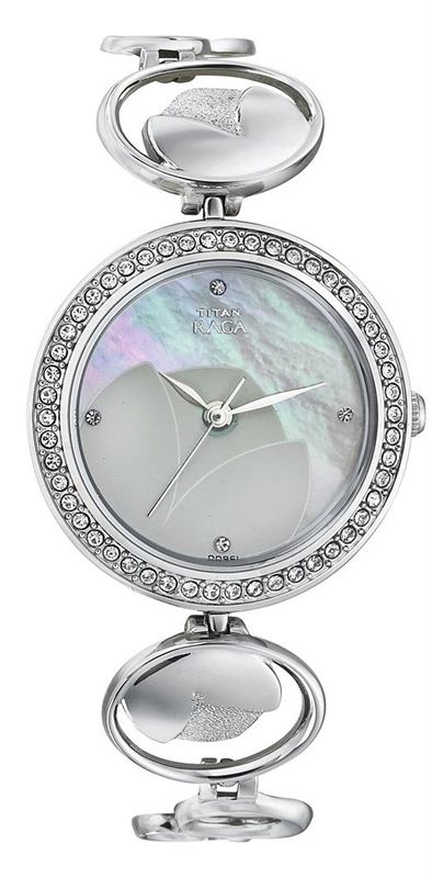 Titan Raga Analog Mother of Pearl Dial Women's Watch- 2539SM01