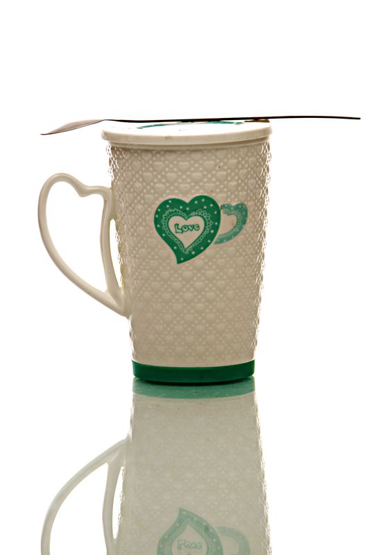 Love Ceramic cup (Green)