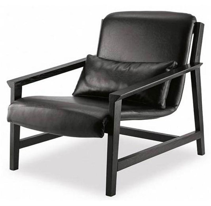 Pavia Arm Chair (Wood) CF/Bicast BK (110015492)