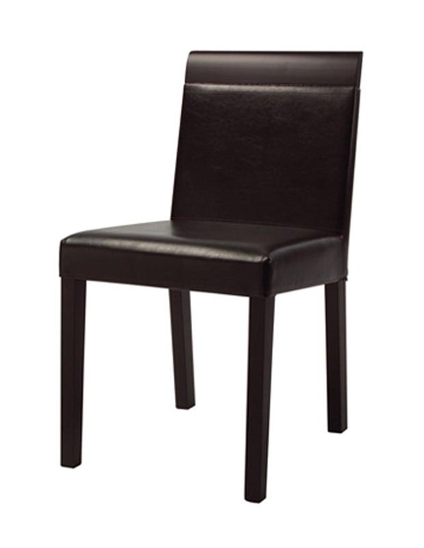 Spencer Wooden Chair Coffee-Black Bicast (110016749)