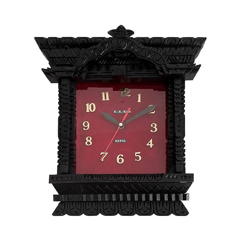 Handmade Wooden Frame Clock (30cm X 29cm)