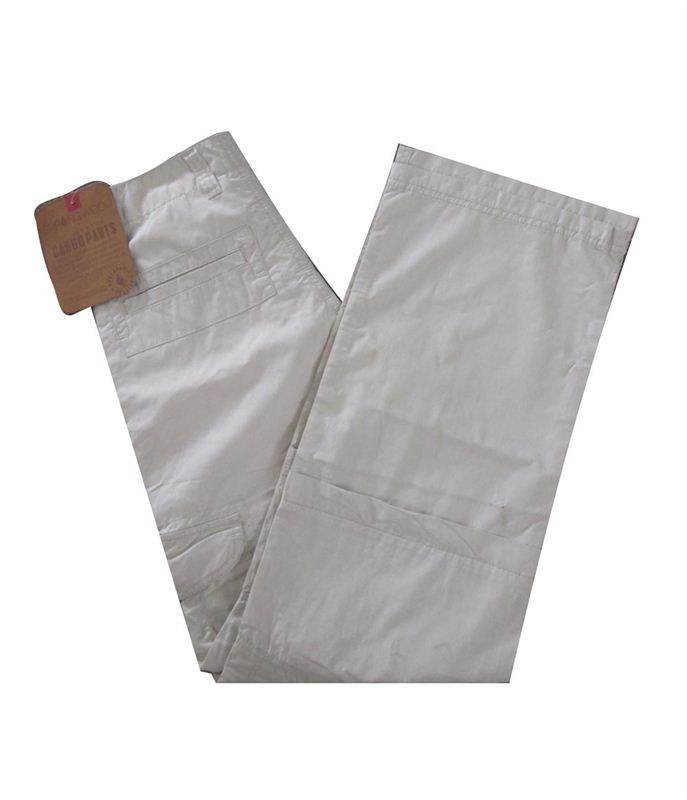Springwood Cream Cargo Pants (SW03MWTP1075TC002) <br>!!! 50 % Heavy Discount Offer !!!