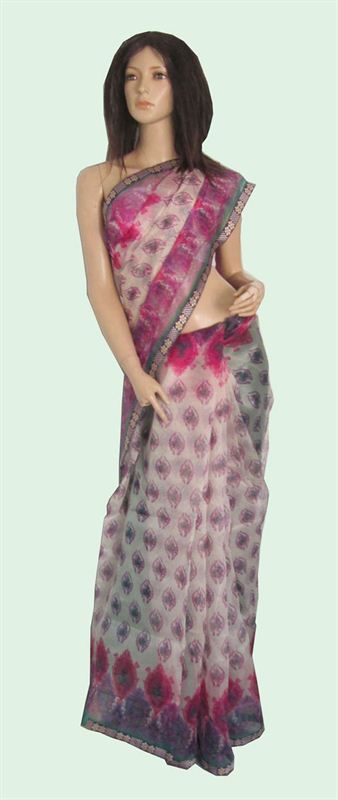 Super King Weaved Cotton Sari With Blouse Piece  (16SU324)