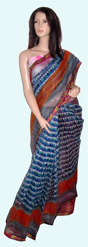 Super King Weaved Cotton Sari With Blouse Piece  (16SU334)