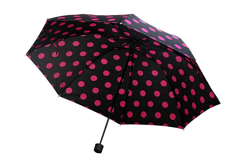 Black Purple Spotted Umbrella