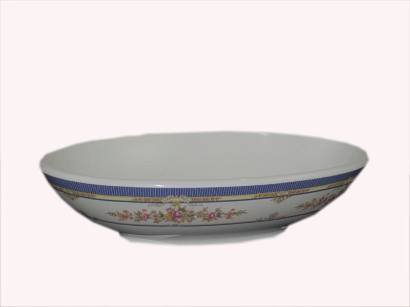 Blue Floral Oval Melamine Bowl (5212) <br> Dashain Offer !! Special 50% Off !!<br>