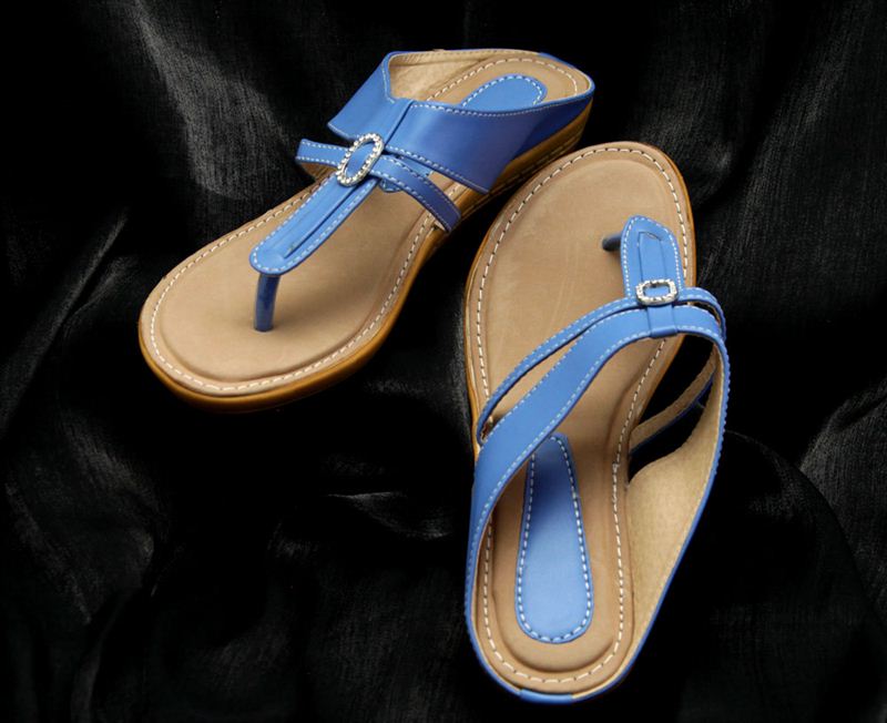 Blue  Flat  Sandal (5987)