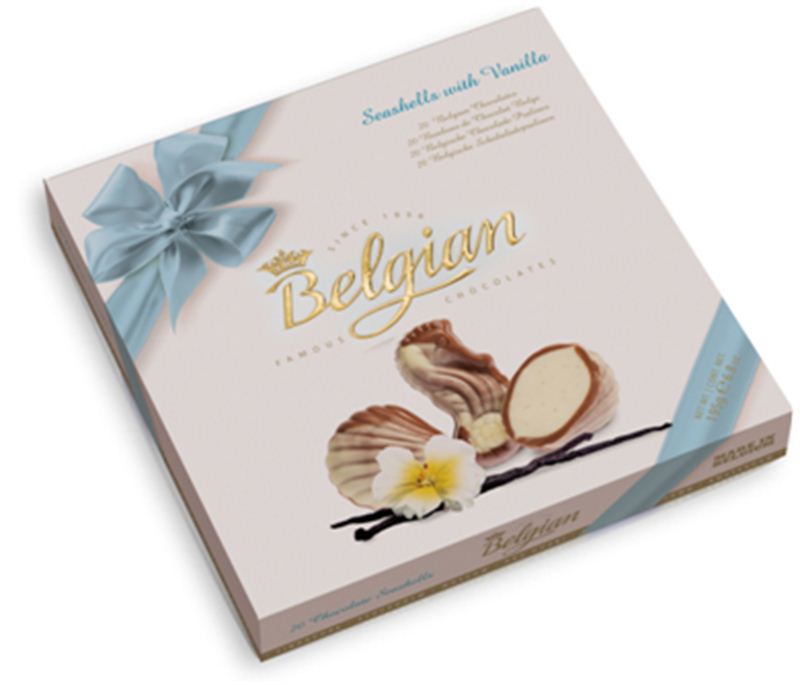 Belgian Vanilla Chocolate Seashells (195g)