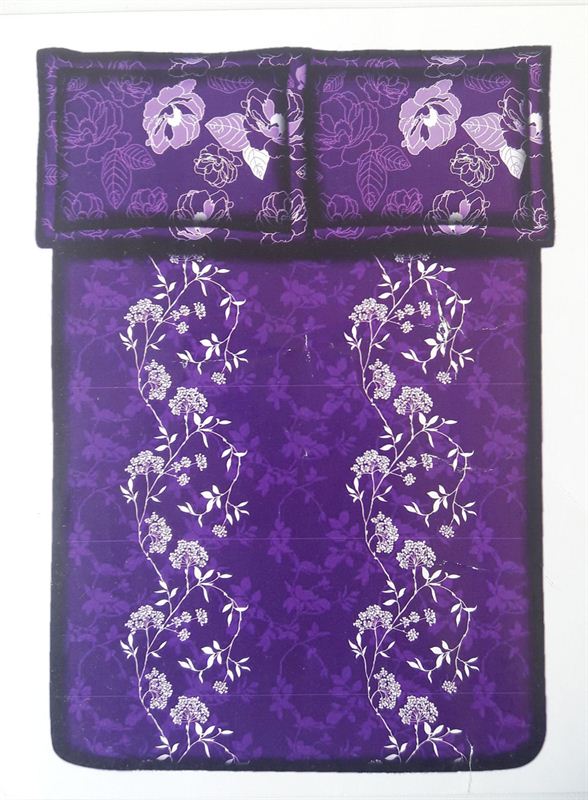 Fashion Brand Purple King Size Bedsheet